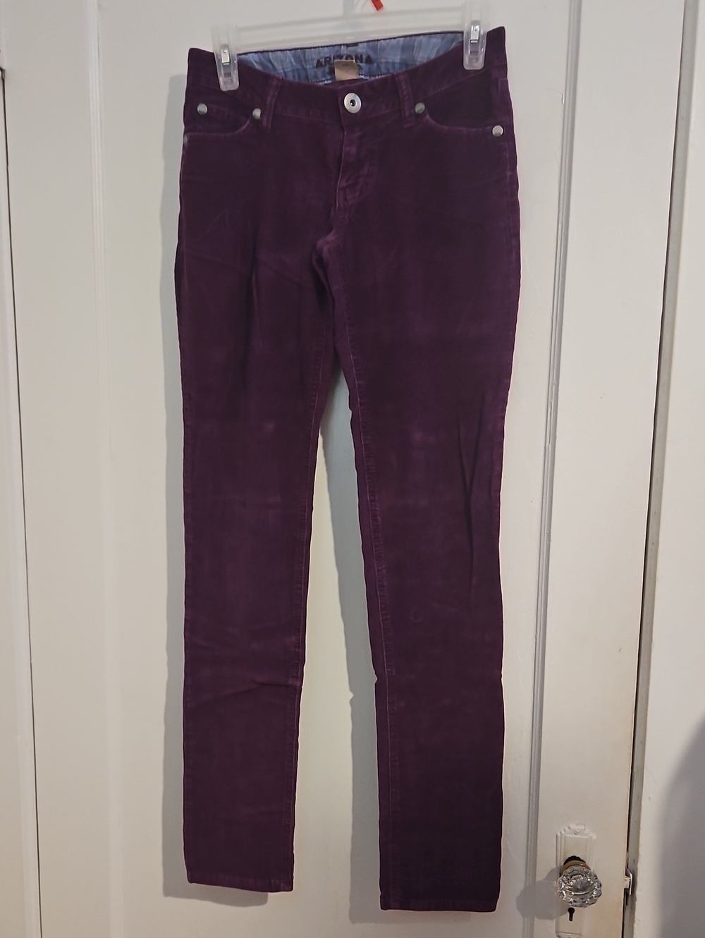Arizona Jean Co. Corduroy Skinny Jeans in Purple Size 0 Like New